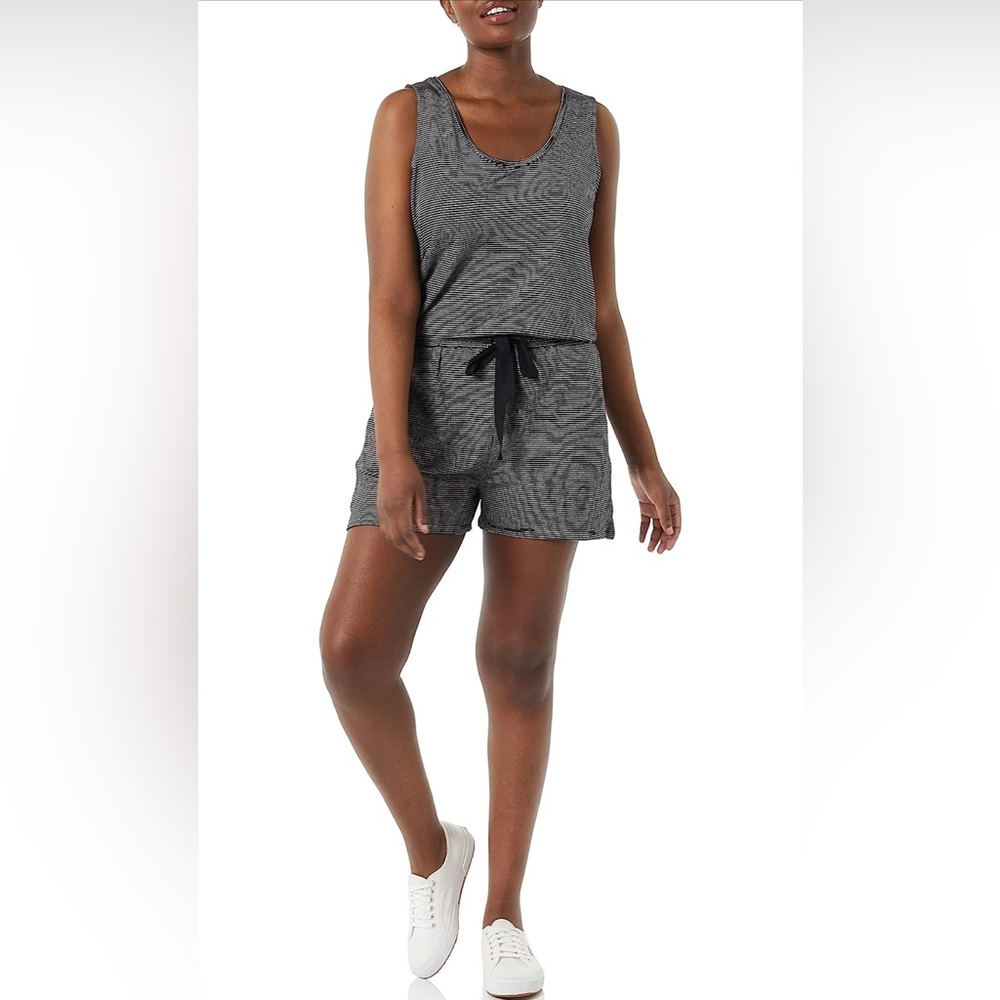 Daily Ritual Gray Sleeveless Romper